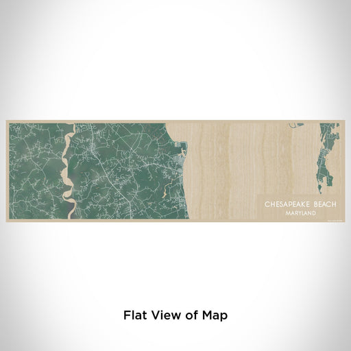 Flat View of Map Custom Chesapeake Beach Maryland Map Enamel Mug in Afternoon