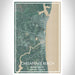 Chesapeake Beach Maryland Map Print Portrait Orientation in Afternoon Style With Shaded Background