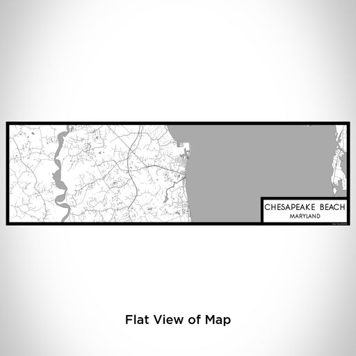 Flat View of Map Custom Chesapeake Beach Maryland Map Enamel Mug in Classic