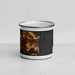 Front View Custom Chesapeake Beach Maryland Map Enamel Mug in Ember