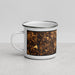 Left View Custom Chesapeake Beach Maryland Map Enamel Mug in Ember