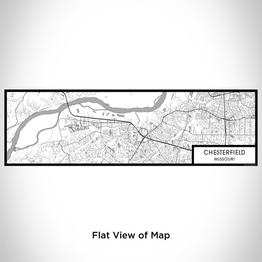Flat View of Map Custom Chesterfield Missouri Map Enamel Mug in Classic