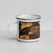 Left View Custom Chesterfield Missouri Map Enamel Mug in Ember