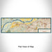 Flat View of Map Custom Chesterfield Missouri Map Enamel Mug in Woodblock