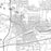 Cheyenne Wyoming Map Print in Classic Style Zoomed In Close Up Showing Details
