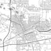 Cheyenne Wyoming Map Print in Classic Style Zoomed In Close Up Showing Details
