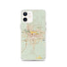 Custom Cheyenne Wyoming Map iPhone 12 Phone Case in Woodblock
