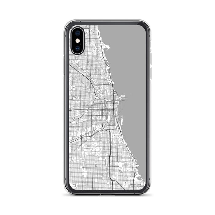 Custom Chicago Illinois Map Phone Case in Classic