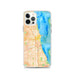 Custom Chicago Illinois Map iPhone 12 Pro Phone Case in Watercolor