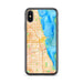 Custom Chicago Illinois Map Phone Case in Watercolor