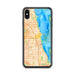 Custom Chicago Illinois Map Phone Case in Watercolor