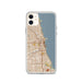 Custom Chicago Illinois Map Phone Case in Woodblock