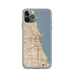 Custom Chicago Illinois Map Phone Case in Woodblock