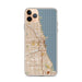 Custom Chicago Illinois Map Phone Case in Woodblock