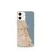 Custom Chicago Illinois Map iPhone 12 mini Phone Case in Woodblock