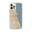 Custom Chicago Illinois Map iPhone 12 Pro Max Phone Case in Woodblock