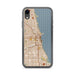 Custom Chicago Illinois Map Phone Case in Woodblock