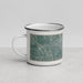 Left View Custom Chico California Map Enamel Mug in Afternoon