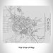 Rendered View of Chico California Map Engraving on 20oz Stainless Steel Insulated Bottle with Bamboo Top