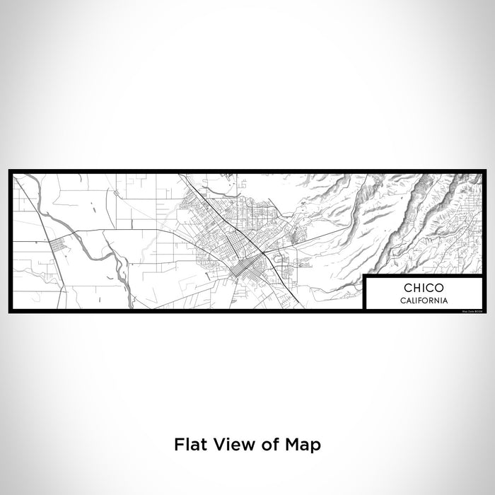 Flat View of Map Custom Chico California Map Enamel Mug in Classic