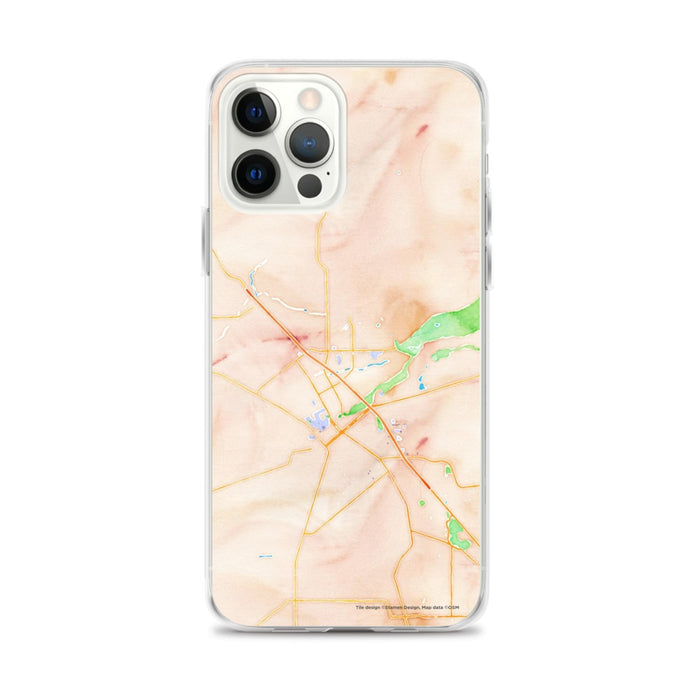 Custom Chico California Map iPhone 12 Pro Max Phone Case in Watercolor