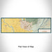 Flat View of Map Custom Chico California Map Enamel Mug in Woodblock