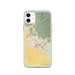 Custom Chico California Map Phone Case in Woodblock