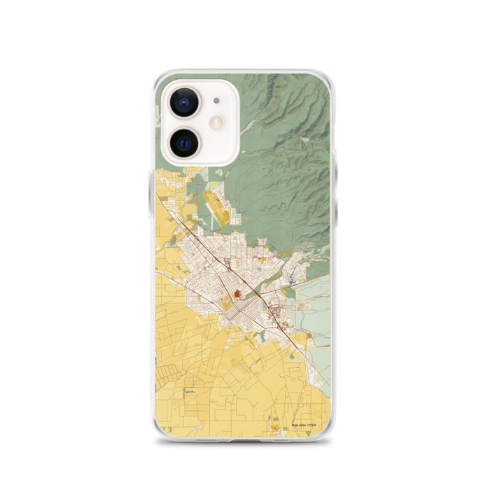 Custom Chico California Map iPhone 12 Phone Case in Woodblock