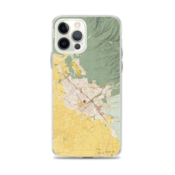Custom Chico California Map iPhone 12 Pro Max Phone Case in Woodblock