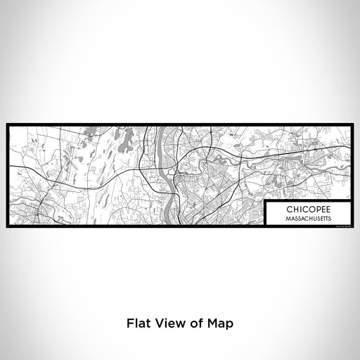 Flat View of Map Custom Chicopee Massachusetts Map Enamel Mug in Classic