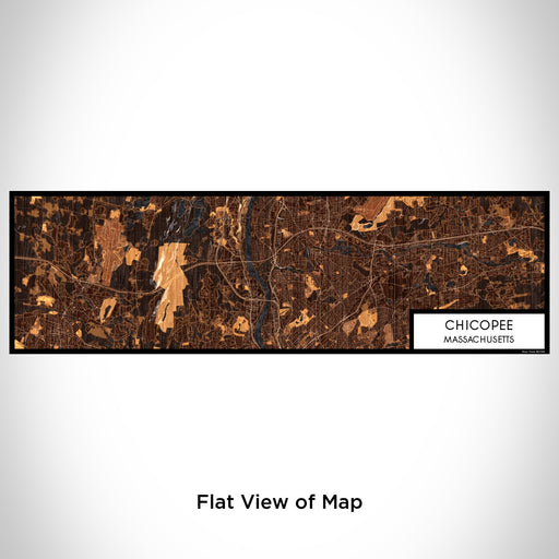 Flat View of Map Custom Chicopee Massachusetts Map Enamel Mug in Ember