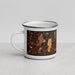 Left View Custom Chicopee Massachusetts Map Enamel Mug in Ember