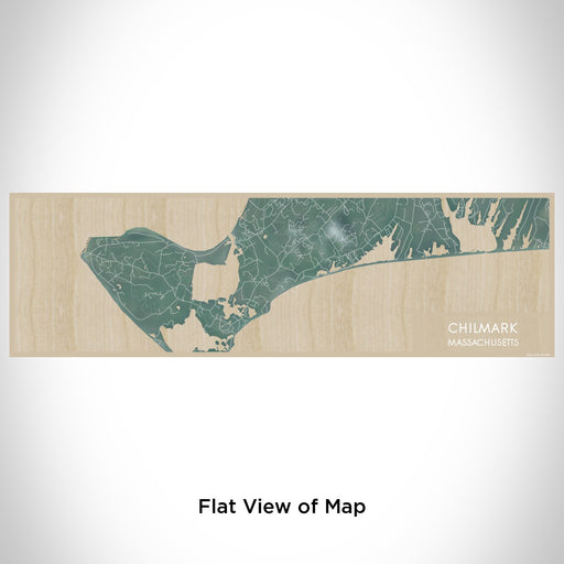 Flat View of Map Custom Chilmark Massachusetts Map Enamel Mug in Afternoon