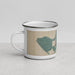 Left View Custom Chilmark Massachusetts Map Enamel Mug in Afternoon