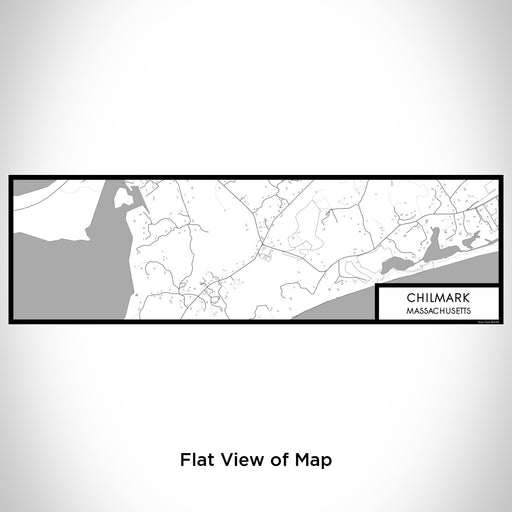 Flat View of Map Custom Chilmark Massachusetts Map Enamel Mug in Classic