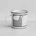 Left View Custom Chilmark Massachusetts Map Enamel Mug in Classic