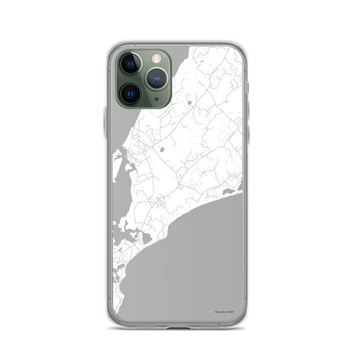 Custom iPhone 11 Pro Chilmark Massachusetts Map Phone Case in Classic