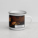 Right View Custom Chilmark Massachusetts Map Enamel Mug in Ember