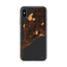 Custom iPhone X/XS Chilmark Massachusetts Map Phone Case in Ember