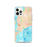 Custom iPhone 12 Pro Chilmark Massachusetts Map Phone Case in Watercolor
