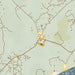 Chilmark Massachusetts Map Print in Woodblock Style Zoomed In Close Up Showing Details