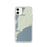Custom iPhone 11 Chilmark Massachusetts Map Phone Case in Woodblock