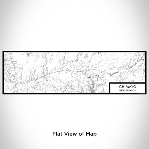 Flat View of Map Custom Chimayo New Mexico Map Enamel Mug in Classic