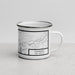 Right View Custom Chimayo New Mexico Map Enamel Mug in Classic