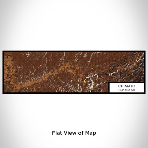 Flat View of Map Custom Chimayo New Mexico Map Enamel Mug in Ember