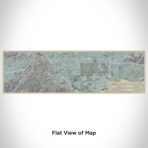 Flat View of Map Custom Chino California Map Enamel Mug in Afternoon