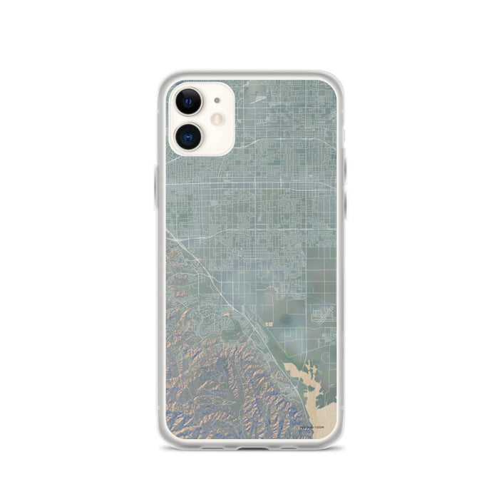Custom iPhone 11 Chino California Map Phone Case in Afternoon