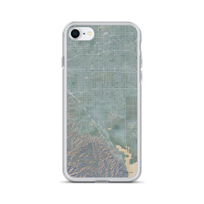 Custom iPhone SE Chino California Map Phone Case in Afternoon