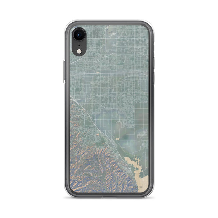 Custom iPhone XR Chino California Map Phone Case in Afternoon
