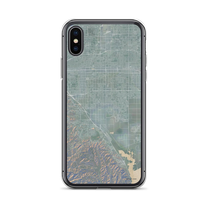 Custom iPhone X/XS Chino California Map Phone Case in Afternoon